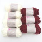 DAISO Daiso шерсть CHIFFON MOUSSE шифон мусс 7 шар комплект 1 шар примерно 40g примерно 37m Mill ключ белый слива красный не использовался товар 