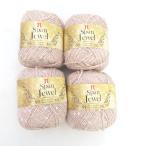  - manaka шерсть Span Jewel Span драгоценности 4 шар комплект цвет номер 2 розовый 1 шар 25g примерно 68m украшен блестками сделано в Японии не использовался товар 