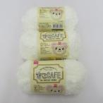 DAISO Daiso шерсть ..CAFE Yarn-MOCO CAFE-M1:White 3 шар комплект 1 шар 40g примерно 50m полиэстер 100% цвет номер M1 белый вязание 