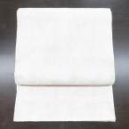 袋帯 振袖用  ホワイト×シルバー 花 白 六通柄 ポリエステル フォーマル 仕立て上がり 着物帯 モノトーン系 Freek 日本製 長さ460cm 新品