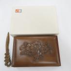  антиквариат * народные товары легкий .. гравюра изделие прикладного искусства sibasaki Sakura скульптура из дерева шкатулка для писем текст коробка letter box нож для бумаги Sakura рисунок 2 позиций комплект 