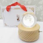  музыкальная шкатулка Crystal Ball месяц ... ..USB зарядка LED свет непрямое освещение Night свет 3D crystal украшение 