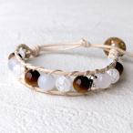 [ рукоделие комплект ] здесь ro комплект c025g натуральный камень. LAP браслет белый je-do* Tiger I * трещина кристалл * женский ~ мужской размер соответствует cocorokit др. 