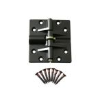 ハイロジック 折戸蝶番 茶 150度開 入数1個 KZ-242