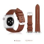ノーザンブルー:本革APPLEWATCHバンド 42-44MM BR AW-LE02BR