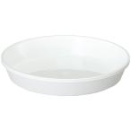 大和プラスチック 鉢皿サルーン 4号 ホワイト 4903266100414