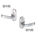 川口技研 50mm Jレバー （24番）シリーズ 表示錠・小判座 ニッケル バックセット JL-24-4K-N　BS50