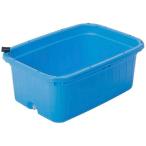 サンコープラスチック:キングタライ角型 78L 栓付き ブルー 500440 たらい バケツ 大きい 特大 大型 プラスチック 洗濯 500440