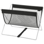 SAKI(サキ):ミニサイドワゴン　メッシュ×レザー調PVC　ブラック R-368　BK