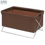 SAKI(サキ):サイドワゴン　ナイロン　ブラウン R-323　BR