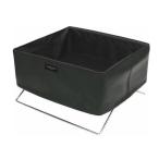 SAKI(サキ):ミニサイドワゴン　合皮　ブラック R-360　BK