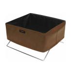 SAKI(サキ):ミニサイドワゴン　合皮　ブラウン R-360　BR