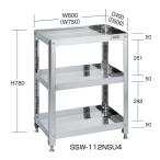 (代引不可)SAKAE(サカエ):ステンレススーパースペシャルワゴン SSW-112NSU4