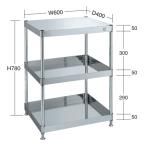 (代引不可)SAKAE(サカエ):ステンレスニューパールワゴン PBN4-03SUA