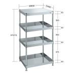 (代引不可)SAKAE(サカエ):ステンレスニューパールワゴン PBN4-04SU