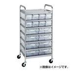 (代引不可)SAKAE(サカエ):CSワゴン透明ボックス付 CSB-12RSU