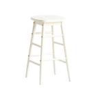 市場:ine reno high stool ホワイト INS-2824WH(メーカー直送品)(地域制限有) 天然木 ハイスツール 飾り台 シンプル