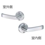 (あすつく) 川口技研:50mm Jレバー (24番)シリーズ 空錠・丸座 ニッケル バックセット JL-24-1M-N　BS50 川口技研