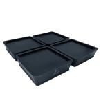 水上:洗濯機高さ調整用ゴムマット 黒　114×114×25 TFi-5515 高さ調整 洗濯機 振動抑制 深夜に洗濯 掃除しやすい 引越時 入居前