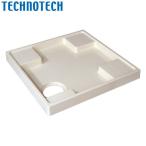 テクノテック:かさ上げ防水パン スタンダード防水パン ホワイト 左穴 TS-640-LW1(メーカー直送品) 洗濯機 かさ上げ工事 排水 ランドリー