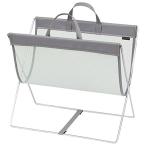 SAKI(サキ):セルフワゴン　メッシュ×レザー調PVC　グレー R-358　GR