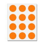 HEIKO( втулка -) метка ( наклейка ) No.444 Φ28mm orange 180 одна сторона 007067665