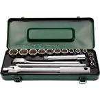 ASH(旭金属工業)_ソケットレンチセット12.7□×17PCS VO4131 ソケットレンチセット(12角タイプ) (1S) オレンジブック