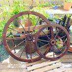  wheel gardening miscellaneous goods wood wheel stylish Northern Europe garden Wheel ornament objet d'art veranda ornament garden supplies decoration ladder L