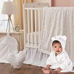Brandream Crib Bedding Sets for Girls Boys White Jacquard Tufted Baby Nurse好評販売中