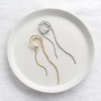 2WAY передний и задний (до и после) . очарован Cross линия двусторонний длинный цепь ушные каффы Cross линия покачивающийся casual tei Lee подарок день рождения / cf-080