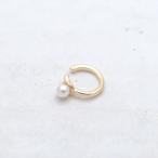 K14GF ушные каффы Mini maru дизайн пресная вода жемчуг раунд маленький шарик прекрасное качество одна сторона уголок распродажа женский / cf-083