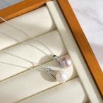 凛とした大粒淡水パールペンダントシ...