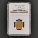 URUGUAYurug I 5peso золотая монета 1930. закон система .100 годовщина s Rav ввод NGC MS 63 Jose *aru Tiga s
