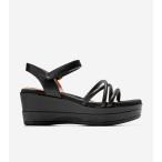 コールハーン Colehaan レディース シューズ サンダル グランド アンビション アディソン フラットフォーム ウェッジ womens W27007 ブラック シープ オベラ