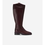 コールハーン Colehaan ハンプシャー ライディング ブーツ womens W29215 ブラッドストーン レザー/ ウーブン