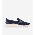 コールハーン Colehaan ゼログランド メリット スティッチライト ローファー womens W29826 マリーナ ブルー ニット/ アイボリー