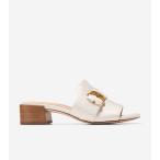 コールハーン Colehaan クロスビー スライド サンダル womens W30566 アイボリー レザー / ナチュラル スタック