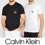 Calvin Klein Jeans カルバンクラインジーンズ スリムモノグラム ポケット Tシャツ J30J320936 メンズ ブラック 黒 ホワイト 白 シンプル ブランド オシャレ