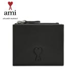 AMI PARIS アミパリス Voulez-Vous フォールドウォレット USL201.AL0052 ブラック 黒 財布 ハート レディース プレゼント ブランド