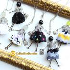 Yahoo! Yahoo!ショッピング(ヤフー ショッピング)ヒューマン ウーマン モチーフ ロング ドール ネックレス アクセサリー ロングネックレス シルバー マルチカラー アジャスター付