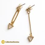 Yahoo! Yahoo!ショッピング(ヤフー ショッピング)ピアス チタンピアス チタンポスト アシンメトリー メタルパーツ ロング ゴールド レディース アクセサリー シンプル