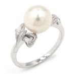  Mikimoto 8mm Akoya жемчуг кольцо 8.5 номер K14WG растения узор botanikaru... жемчуг кольцо белое золото металлы примерно 2.3g б/у бесплатная доставка 