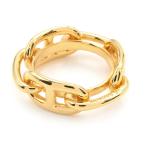 エルメス スカーフリング90 レガート H601104S00 真鍮 パーマブラス カレ90用 スカーフ小物 スカーフ留め ゴールドカラー 中古 送料無料