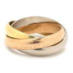 カルティエ トリニティリング クラシックモデル #53 13号 K18YG/WG/PG トリニティリングMM スリーカラーゴールド 地金8.2g 中古 送料無料