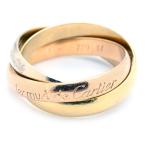 カルティエ トリニティリング クラシックモデル #51 12号 K18YG/WG/PG トリニティリングMM スリーカラーゴールド 地金6.8g 中古 送料無料