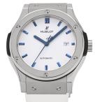 [3 год гарантия ] Hublot мужской Classic Fusion титан 542.NX.2210.LR.JPN17 Япония ограничение белый циферблат самозаводящиеся часы наручные часы б/у бесплатная доставка 