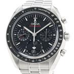[3年保証] オメガ メンズ スピードマスター ムーンフェイズ 304.30.43.52.01.001 箱保 クロノグラフ ブラック 手巻き 腕時計 中古 送料無料