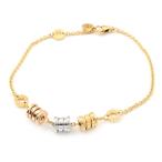  BVLGARY Be * Zero One Element браслет K18YG/PG/WG Be Zero One 18 золотой чистое золото s Lee цвет Gold металлы 9.0g б/у бесплатная доставка 