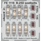 e двойной do zoom 1/48 FE1118 B-25D Mitchell seatbelts for Revell kits