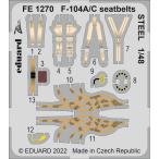 e двойной do zoom 1/48 FE1270 Lockheed F-104A/C Starfighter seatbelts for Kinetic Model kits